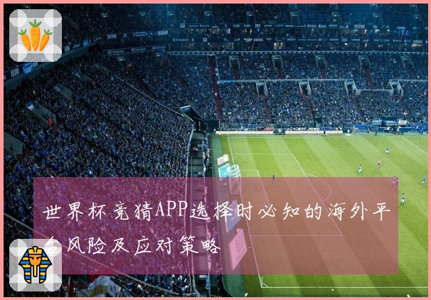 世界杯竞猜APP选择时必知的海外平台风险及应对策略